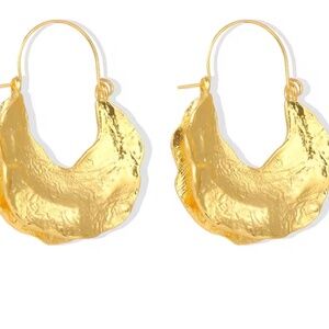 Vintage Heavy Metal Hoop Earrings